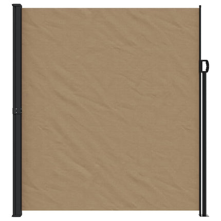 Indragbar sidomarkis taupe 220x500 cm