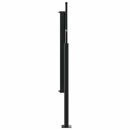 Infällbar sidomarkis röd 120x600 cm
