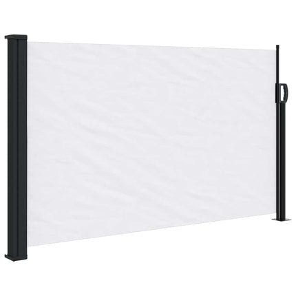Infällbar sidomarkis vit 120x600 cm