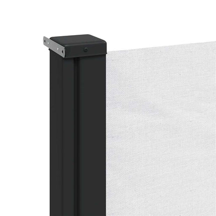 Infällbar sidomarkis vit 140x600 cm