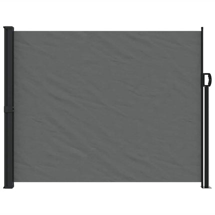 Infällbar sidomarkis antracit 160x600 cm