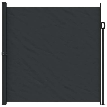 Infällbar sidomarkis 200x600 cm svart