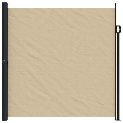 Infällbar sidomarkis beige 200x600 cm