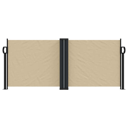 Infällbar sidomarkis beige 100x600 cm