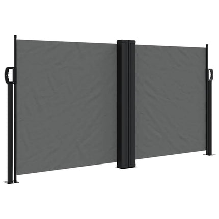 Infällbar sidomarkis antracit 120x600 cm