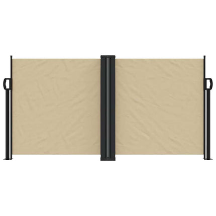 Infällbar sidomarkis beige 120x600 cm