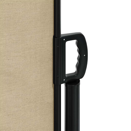 Infällbar sidomarkis beige 120x600 cm