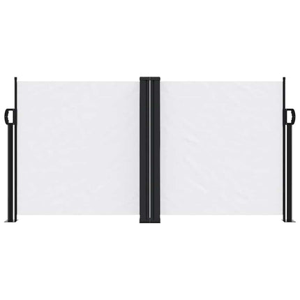 Infällbar sidomarkis vit 120x600 cm