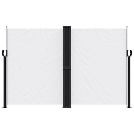 Infällbar sidomarkis vit 160x600 cm