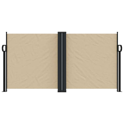 Infällbar sidomarkis beige 120x1000 cm