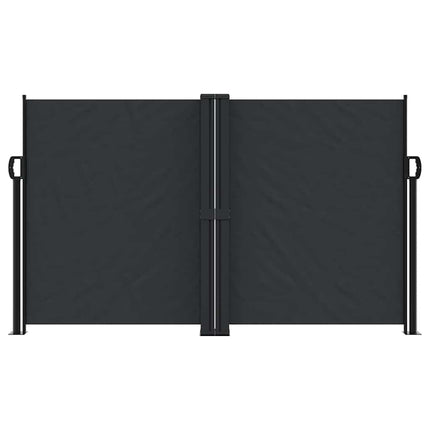 Infällbar sidomarkis svart 140x1000 cm