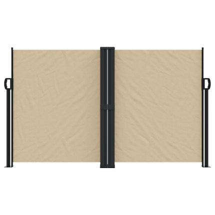 Infällbar sidomarkis beige 140x1000 cm