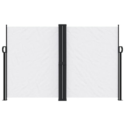 Infällbar sidomarkis vit 160x1000 cm