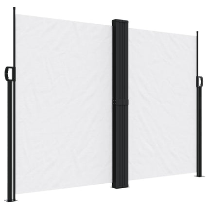 Infällbar sidomarkis vit 180x1000 cm