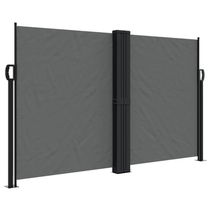 Infällbar sidomarkis antracit 140x1200 cm