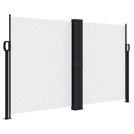 Infällbar sidomarkis vit 140x1200 cm