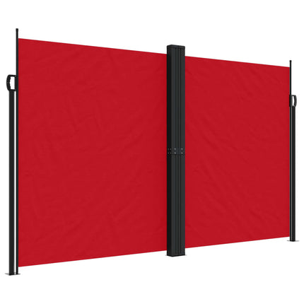 Infällbar sidomarkis röd 200x1200 cm
