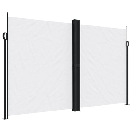 Infällbar sidomarkis vit 200x1200 cm