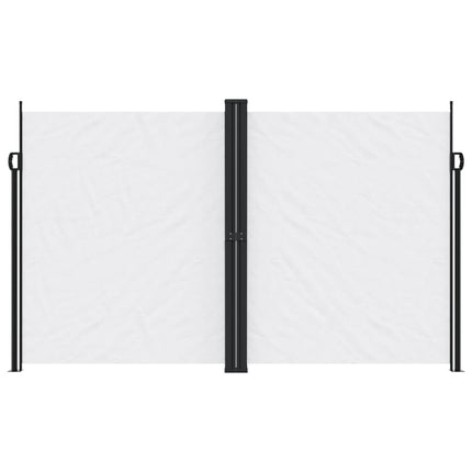 Infällbar sidomarkis vit 200x1200 cm