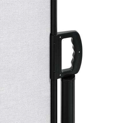 Infällbar sidomarkis vit 200x1200 cm