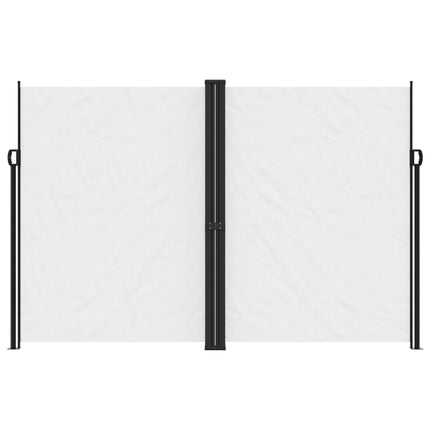 Infällbar sidomarkis vit 220x1200 cm