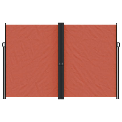 Infällbar sidomarkis terrakotta 220x1200 cm