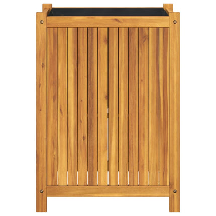 Odlingslåda med foder 54x31x75 cm massivt akaciaträ