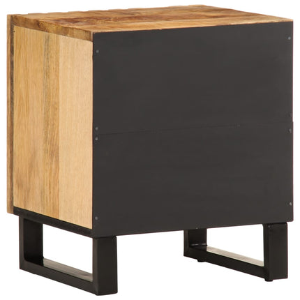 Sängbord 40x34x46 cm massivt grovt mangoträ