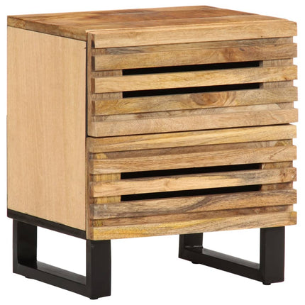 Sängbord 40x34x46 cm massivt grovt mangoträ