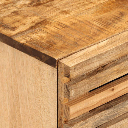 Nattduksbord 2 st 40x34x46 cm massivt grovt mangoträ