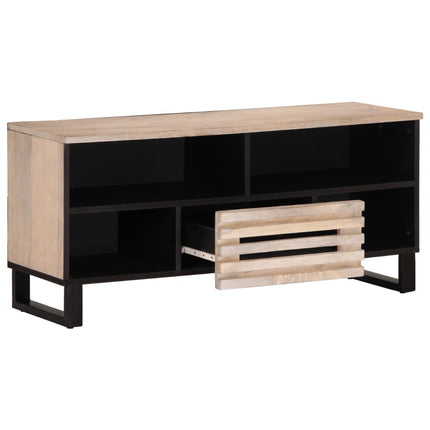 Tv-bänk 100x34x46 cm massivt mangoträ