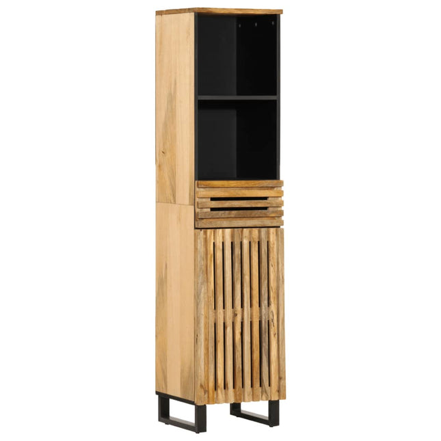 Skänk 38x34x160 cm massivt grovt mangoträ