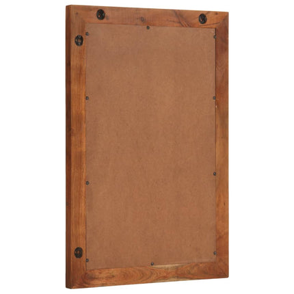 Badrumsspegel 50x70 cm massivt akaciaträ och glas