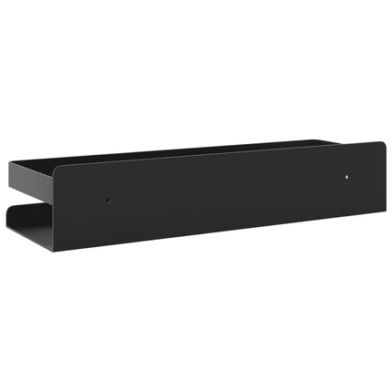 Duschhylla matt svart 30x10x6 cm borstat 304 rostfritt stål