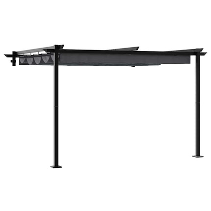 Paviljong 300 x 300 x 200 cm Antracit Polyester