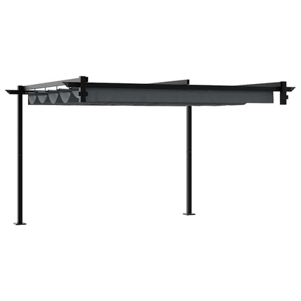 Paviljong 300 x 300 x 200 cm Antracit Polyester