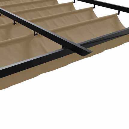 Paviljong 300 x 300 x 200 cm Taupe Polyester