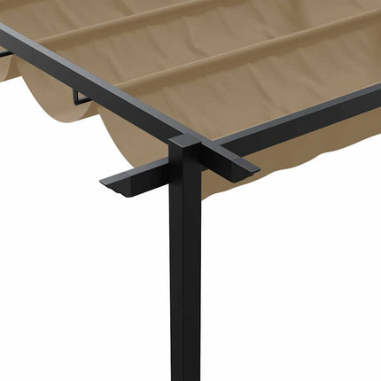 Paviljong 300 x 300 x 200 cm Taupe Polyester