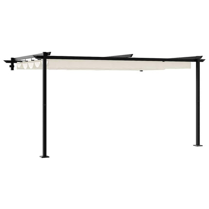 Paviljong 400 x 300 x 200 cm Gräddvit Polyester