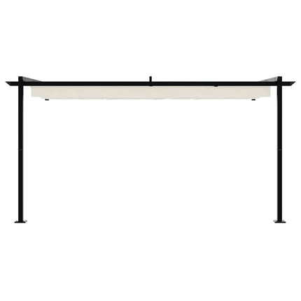 Paviljong 400 x 300 x 200 cm Gräddvit Polyester