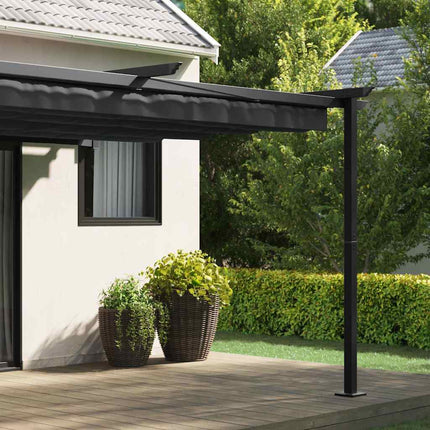 Paviljong 400 x 300 x 200 cm Antracit Polyester