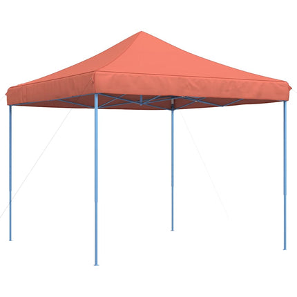 Pop-Up hopfällbart partytält 292x292x315 cm terrakotta