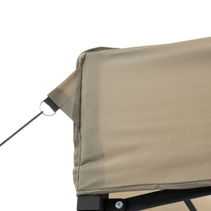 Pop-Up hopfällbart partytält 580x292x315 cm taupe