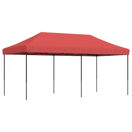 Pop-Up hopfällbart partytält 580x292x315 cm vinröd