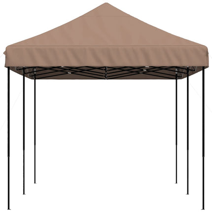 Pop-Up hopfällbart partytält 580x292x315 cm brun