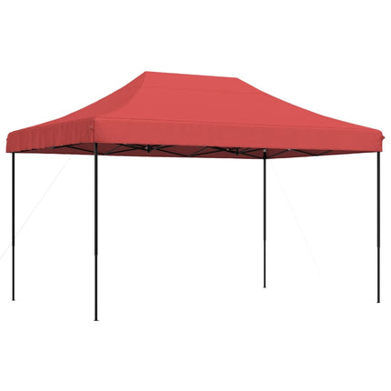 Pop-Up hopfällbart partytält 440x292x315 cm vinröd
