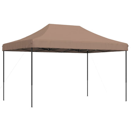 Pop-Up hopfällbart partytält 440x292x315 cm brun