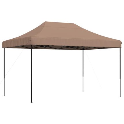 Pop-Up hopfällbart partytält 410x279x315 cm brun
