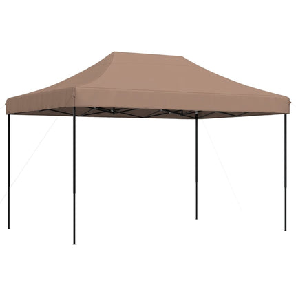 Pop-Up hopfällbart partytält 410x279x315 cm brun