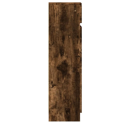 Skoställ rökfärgad ek 100,5x28x100 cm konstruerat trä